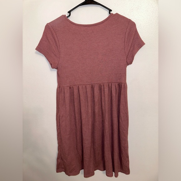Wild Fable Mauve Waffle Knit Dress - Picture 4 of 6